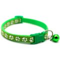 Fabricant en gros multicolors PAW PRINT Collier de chien de chat en nylon réglable avec cloche